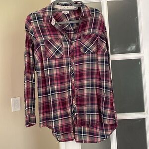Women’s Westport Long Sleeve Button Down Plaid Shirt